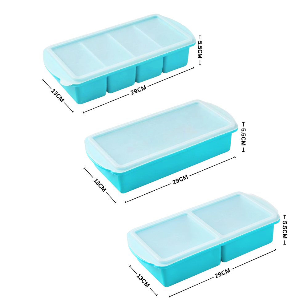 Neatly Portioned Silicone Freezer Tray - Ozerty
