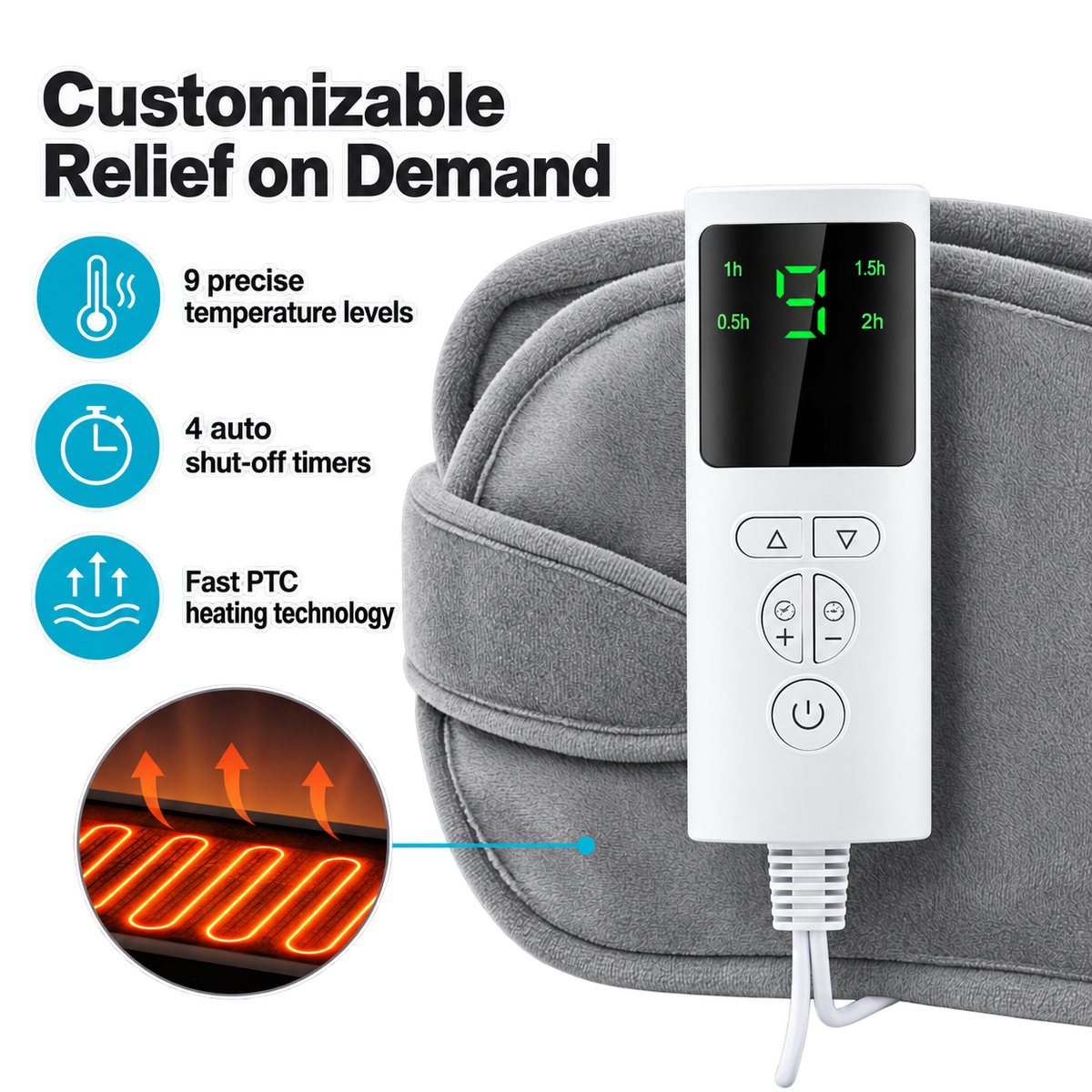 Cozy Wearable Heating Pad Belt - Ozerty