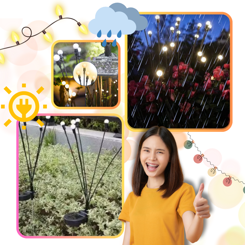 Automatic Waterproof Outdoor Led Solar Lights - Ozerty, Electric Firework Garden Lights - Ozerty