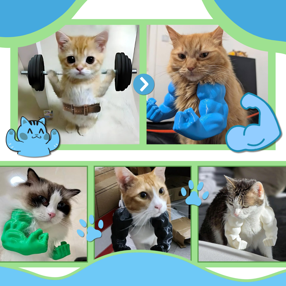 Bodybuilder Cat Arm Costume - Ozerty