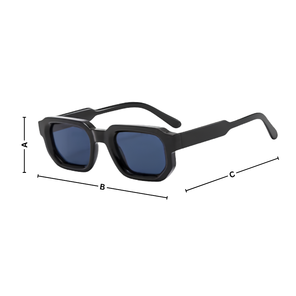 Bold Energy Rectangle UV Sunglasses - Ozerty