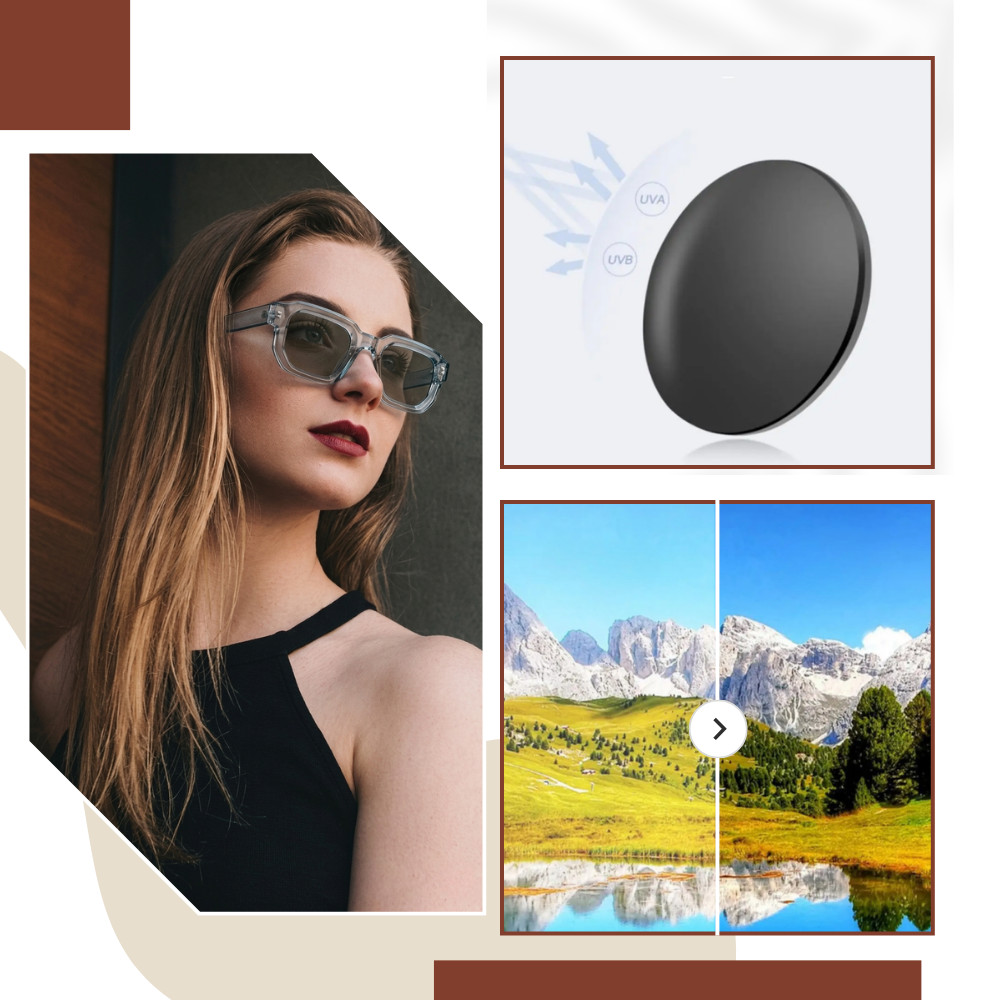 Bold Energy Rectangle UV Sunglasses - Ozerty