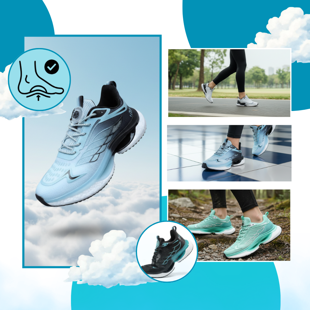 Breathable Cushioned Running Shoes - Ozerty