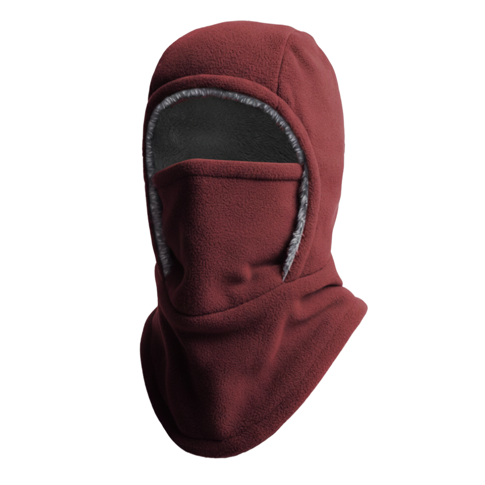 Breathable Ski Balaclava Mask -Burgundy - Ozerty