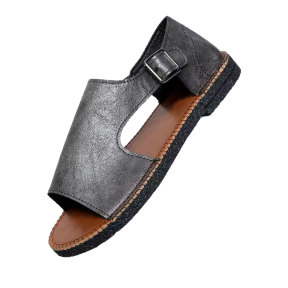 Chic Vintage Orthopedic Sandals -Gray - Ozerty