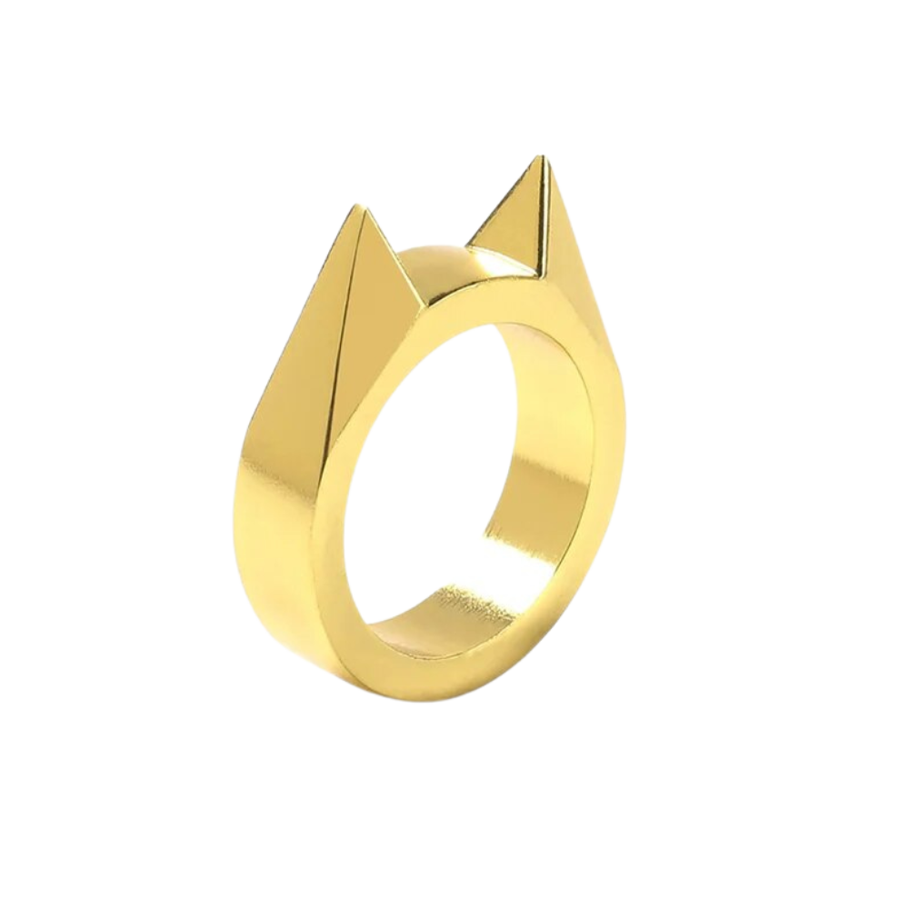 Cat Ear Protective Ring -Gold - Ozerty
