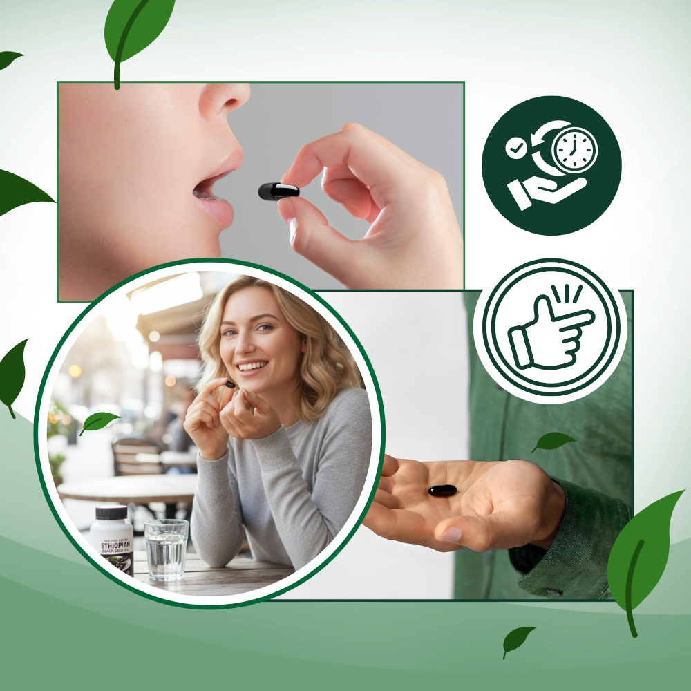 Cold-Pressed Black Seed Oil Capsule - Ozerty