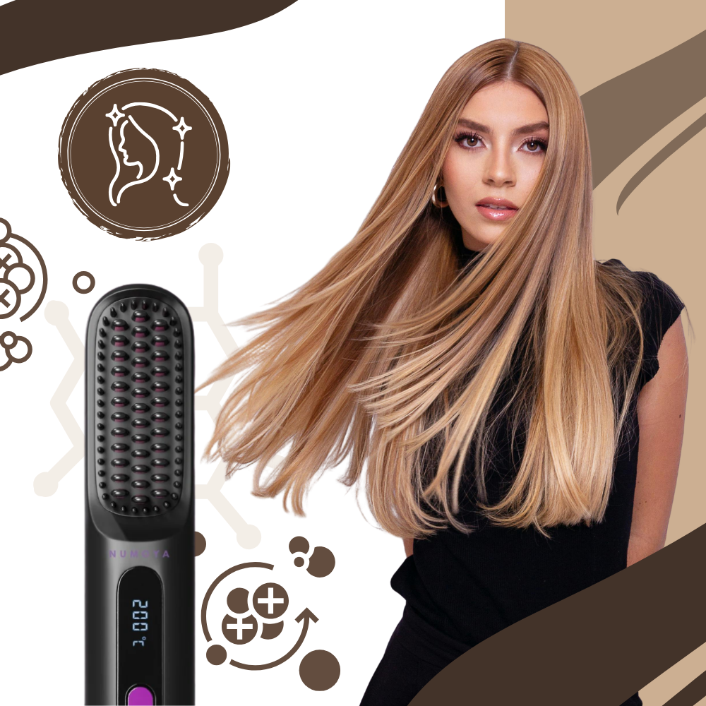 Confidence Boost Hair Straight Heat Brush - Ozerty