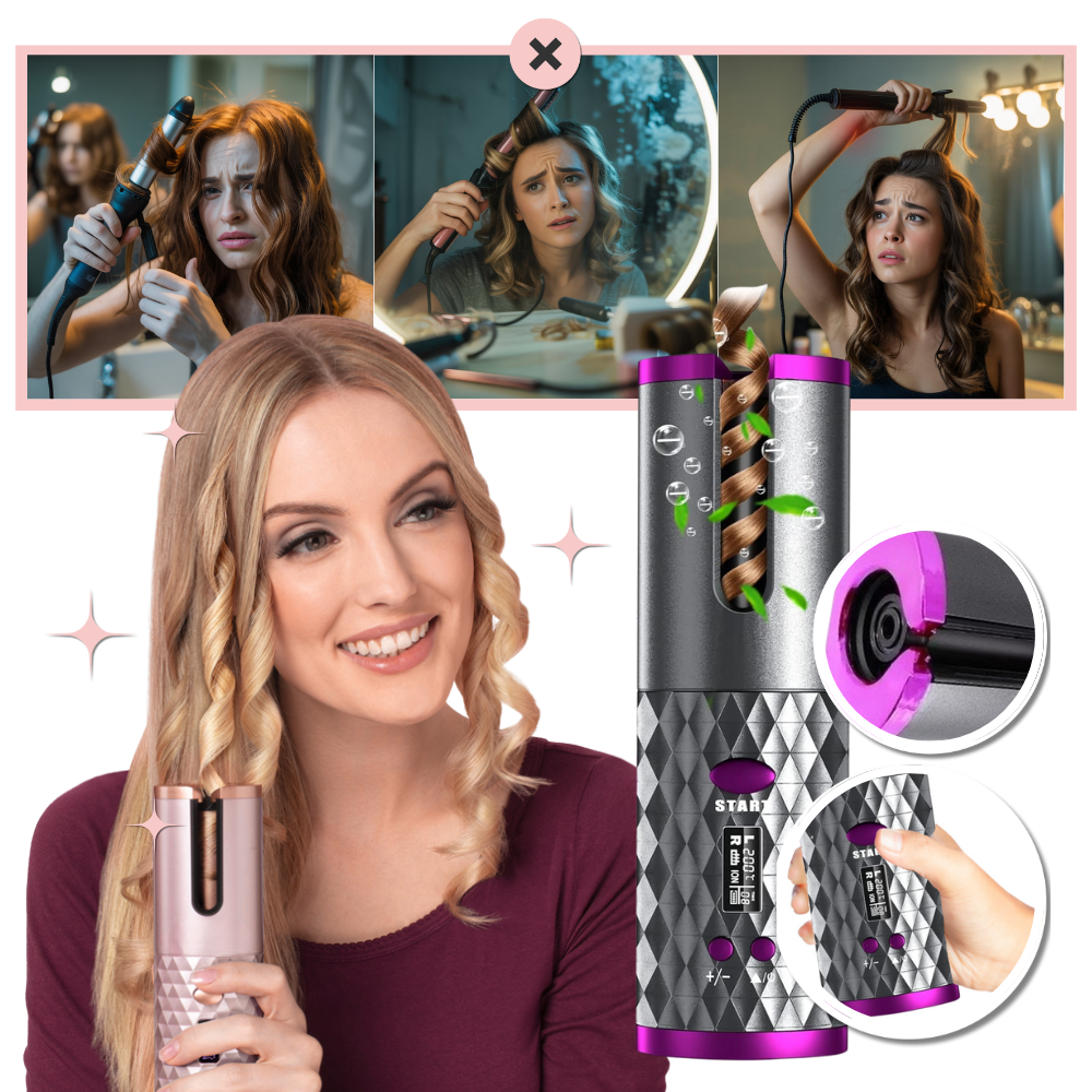 Cordless Luxe Ion Curler - Ozerty