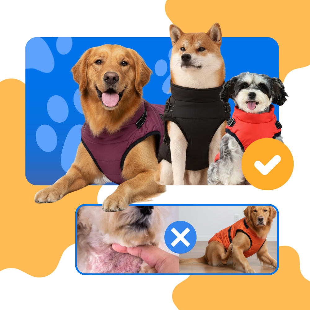 Cozy Dog Harness Winter Jacket - Ozerty