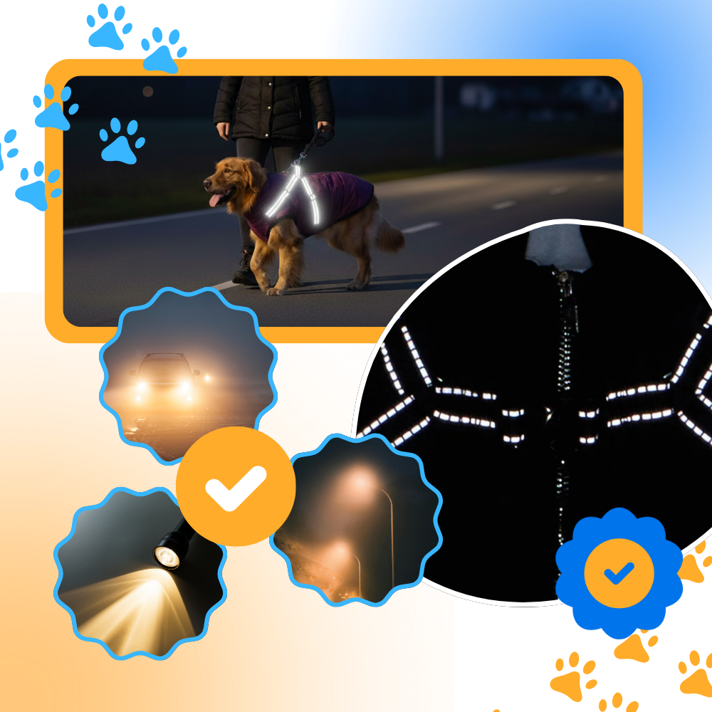 Cozy Dog Harness Winter Jacket - Ozerty