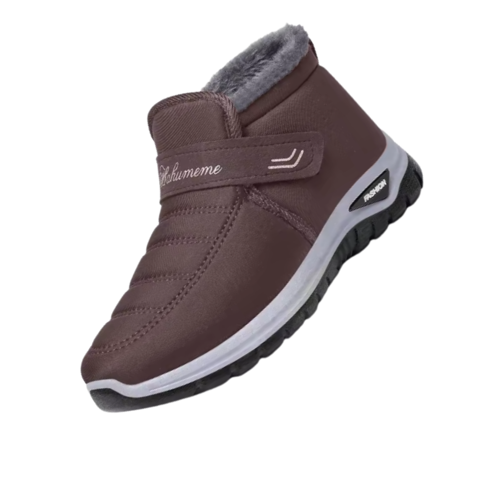 Cushioned Winter Thermal Boots -Coffee Female - Ozerty