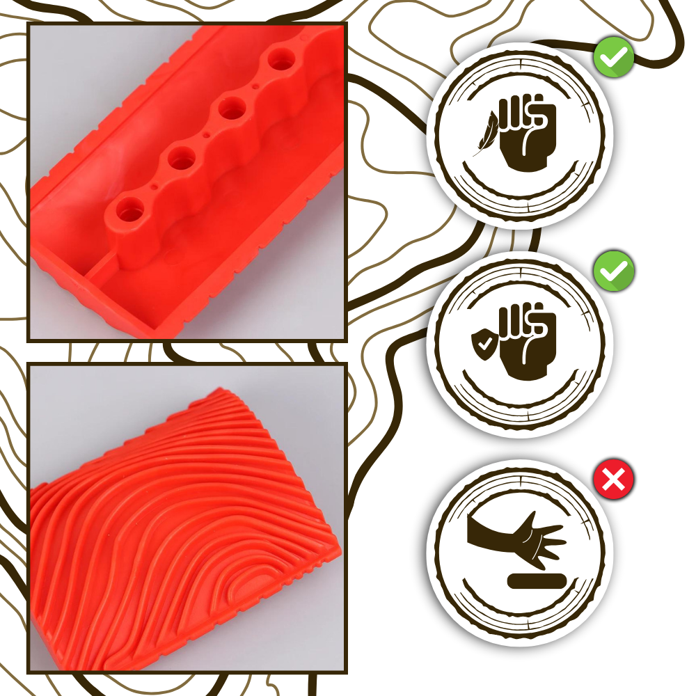 Double Rubber Wood Grain Tool - Ozerty