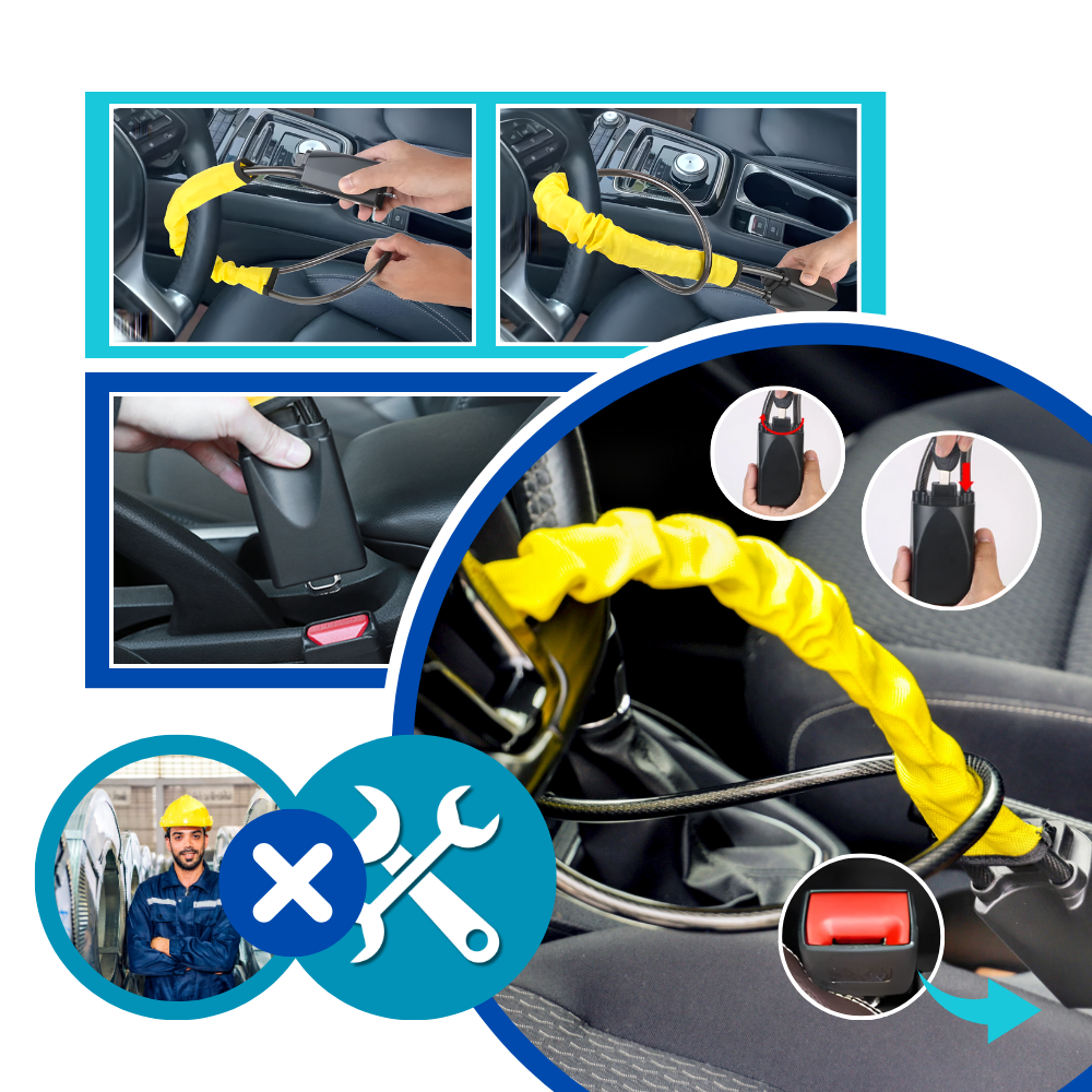 Dual Security Steering Wheel Lock - Ozerty