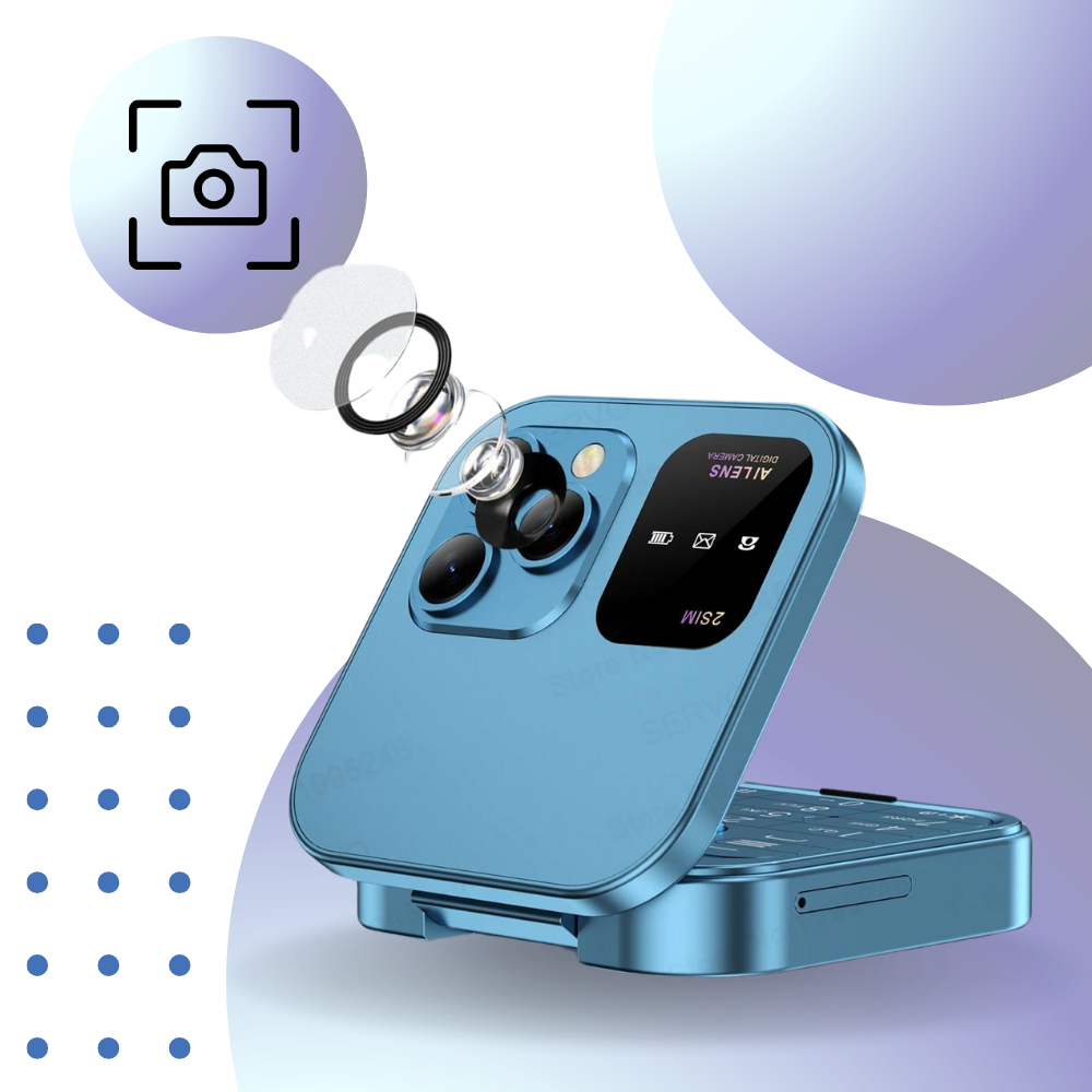 Dual Sim Small Folding Cell Phone - Ozerty