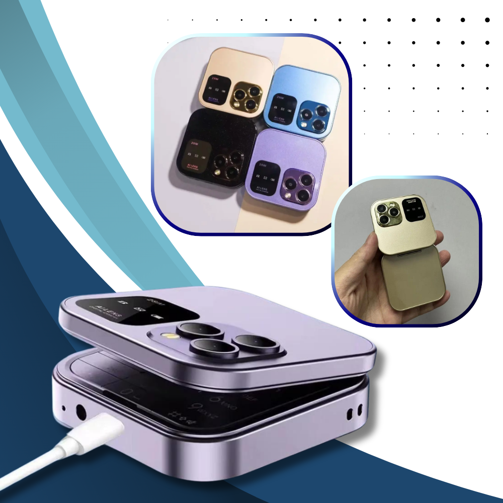 Dual Sim Small Folding Cell Phone - Ozerty
