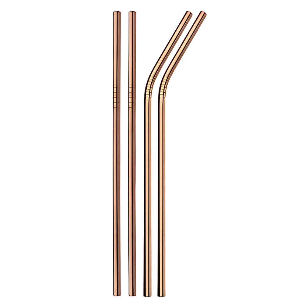 Eco Sip Drinking Straw -Rose Gold - Ozerty
