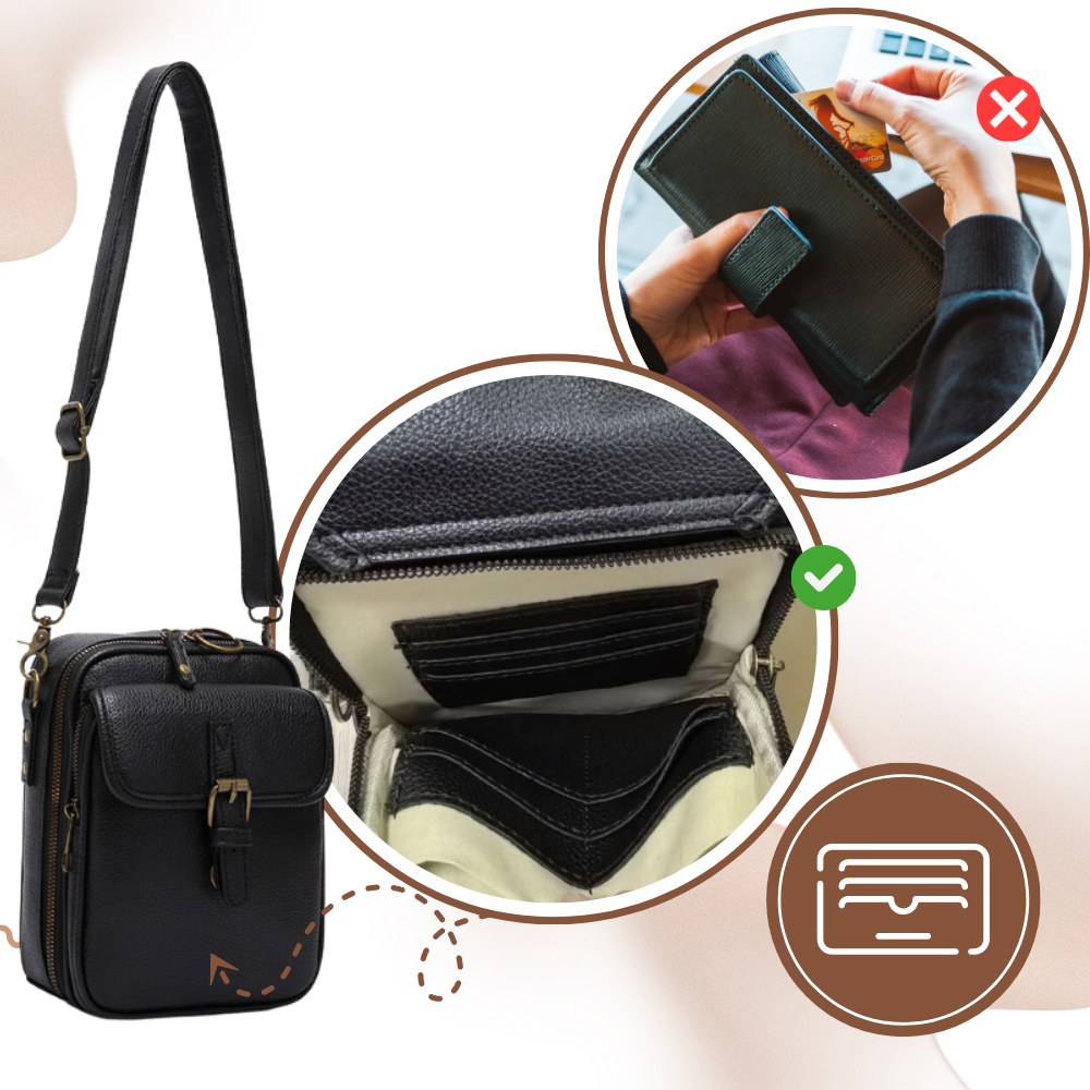 Vintage All-in-One Crossbody Bag - Ozerty