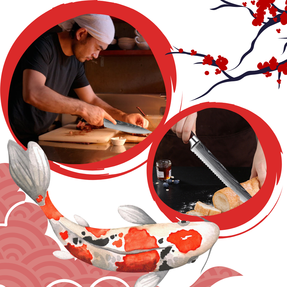 Fire Land Series Japanese Knives - Ozerty