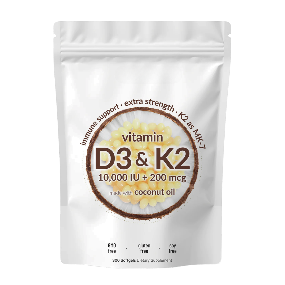 High-Potency D3 & K2 Softgels - Ozerty