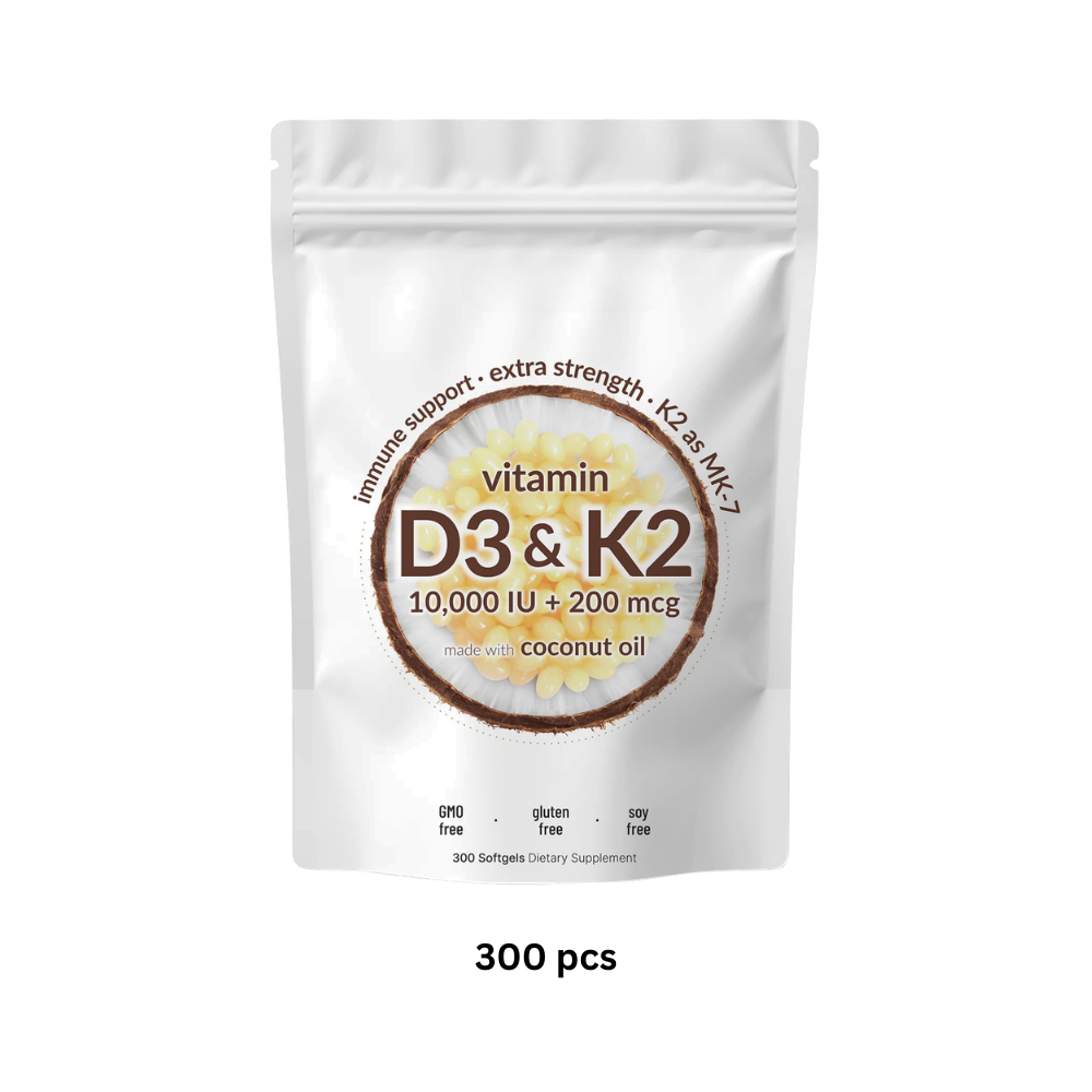 High-Potency D3 & K2 Softgels - Ozerty