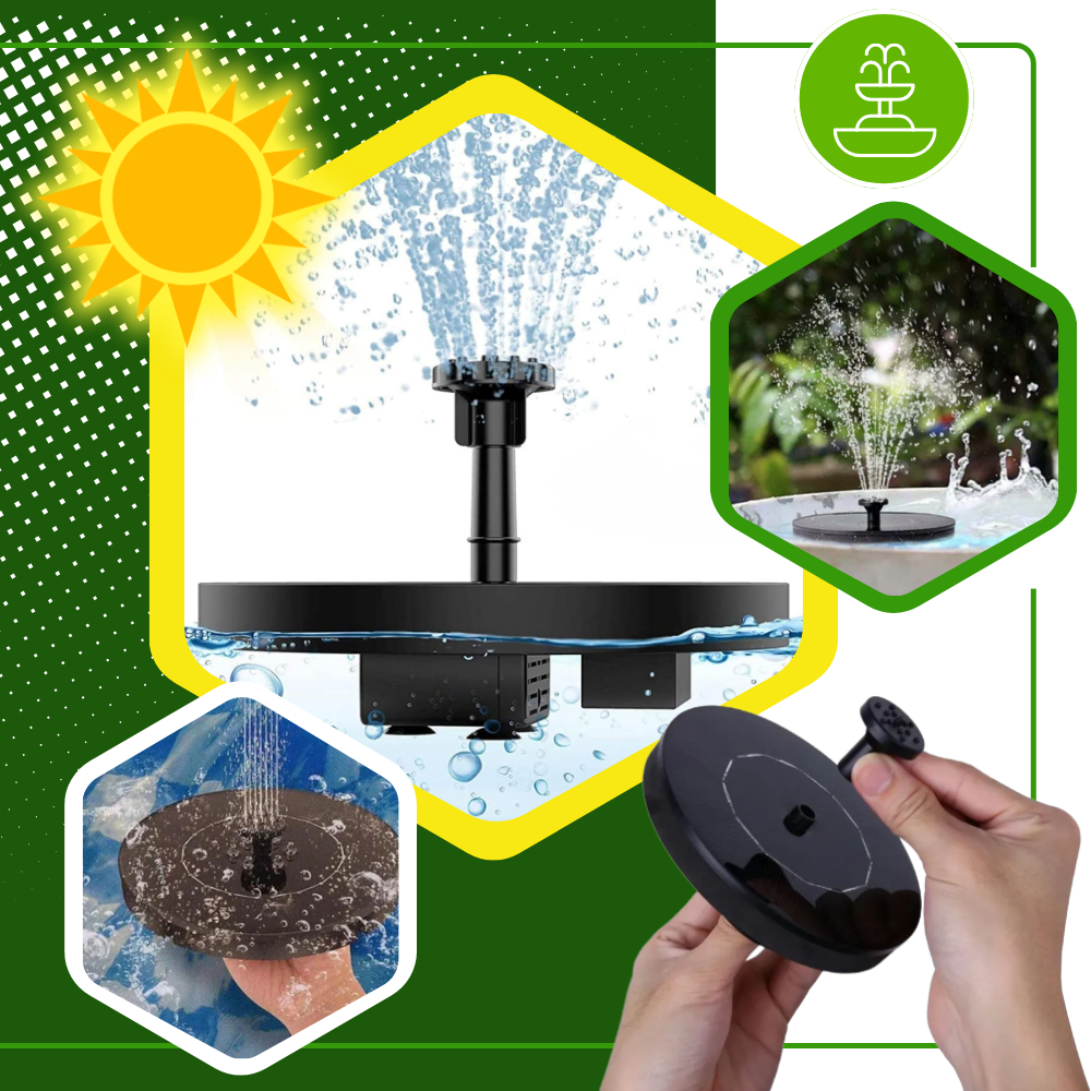 Instant Charm Garden Floating Solar Fountain - Ozerty