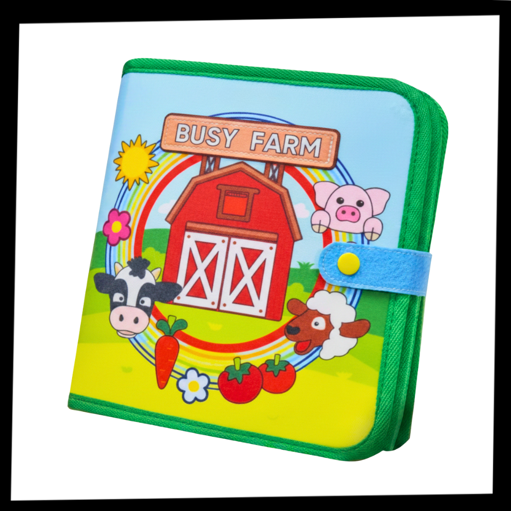 Interactive Farm Velcro Children Book - Ozerty
