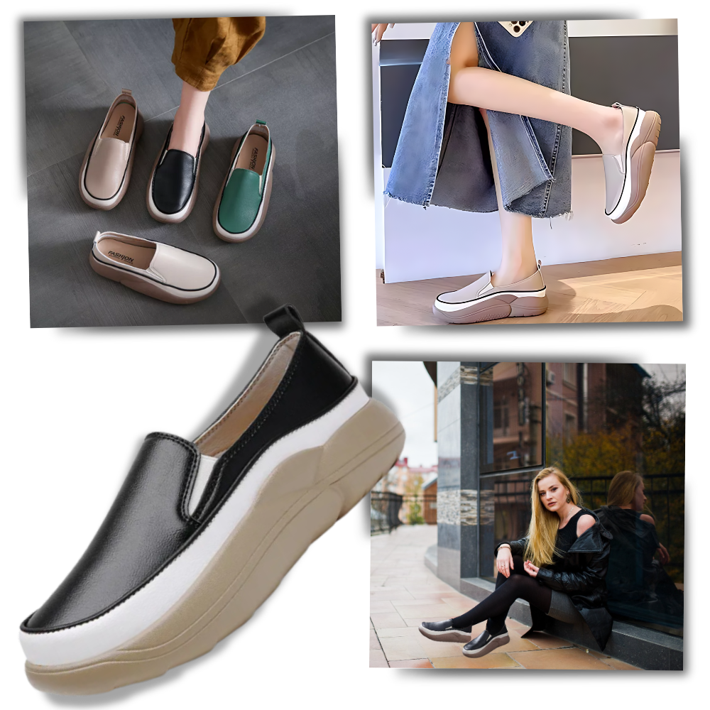 Lightweight Soft Platform Loafers - Ozerty