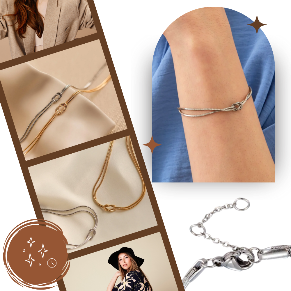 Love Knot Necklace & Bracelet - Ozerty