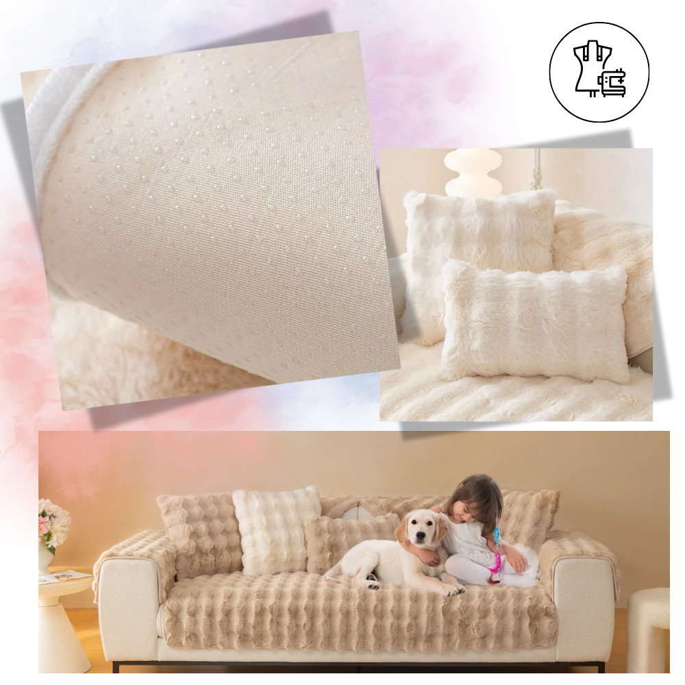 Luxurious Polyester Plush Couch Covers - Ozerty