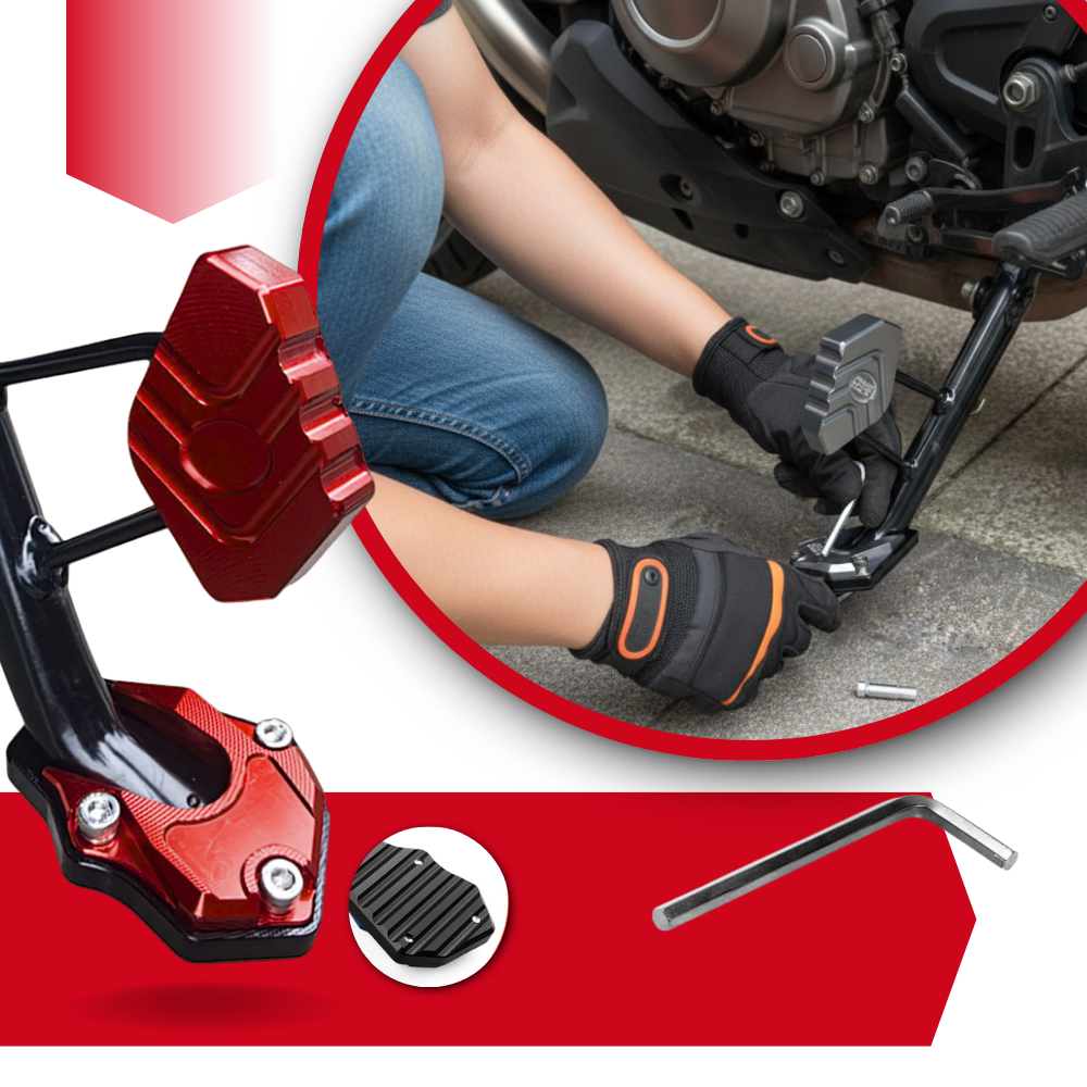 Motorcycle Alloy Kickstand Combo - Ozerty