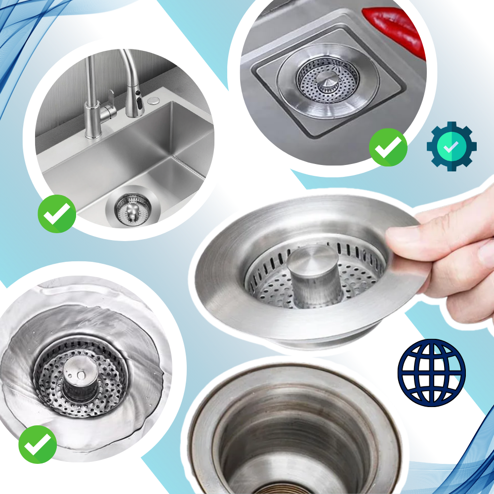 Multi-Function Stainless Steel Sink Drain - Ozerty