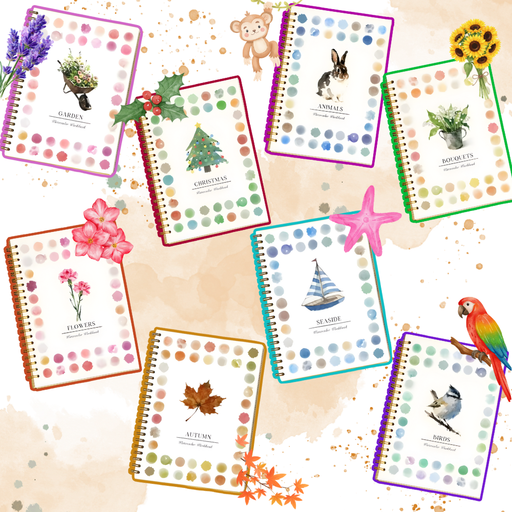 Multi-Theme Water Coloring Book - Ozerty