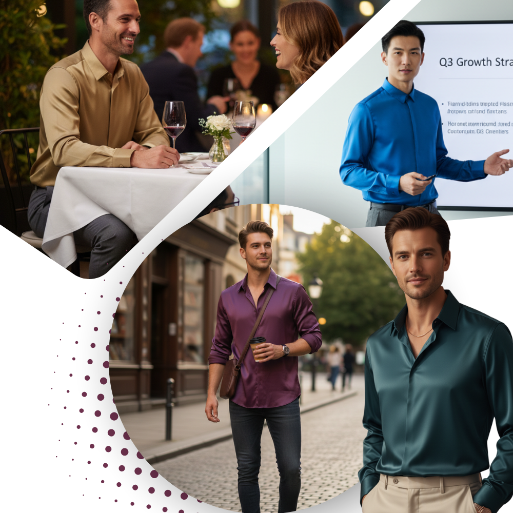 Non Iron Silk Blend Men's Polo - Ozerty