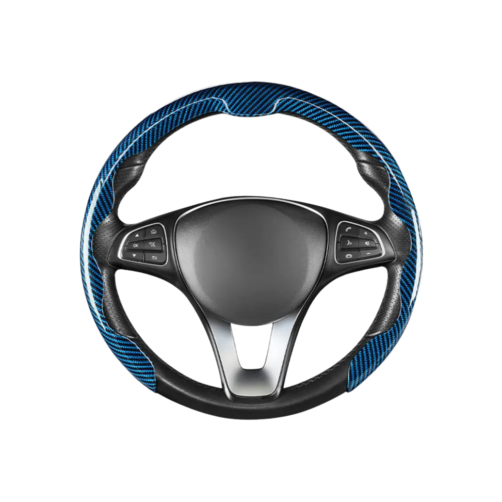 Non-Slip Steering Wheel Cover -Blue - Ozerty