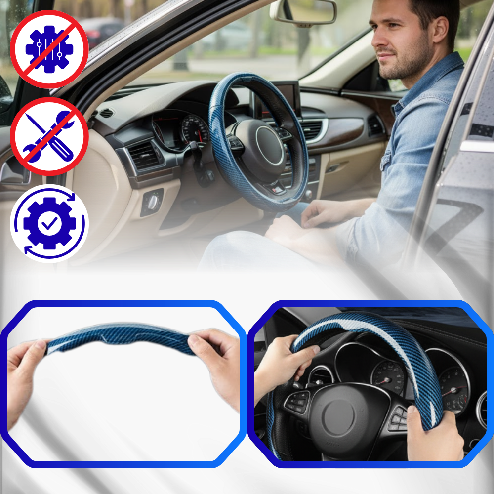 Non-Slip Steering Wheel Cover - Ozerty