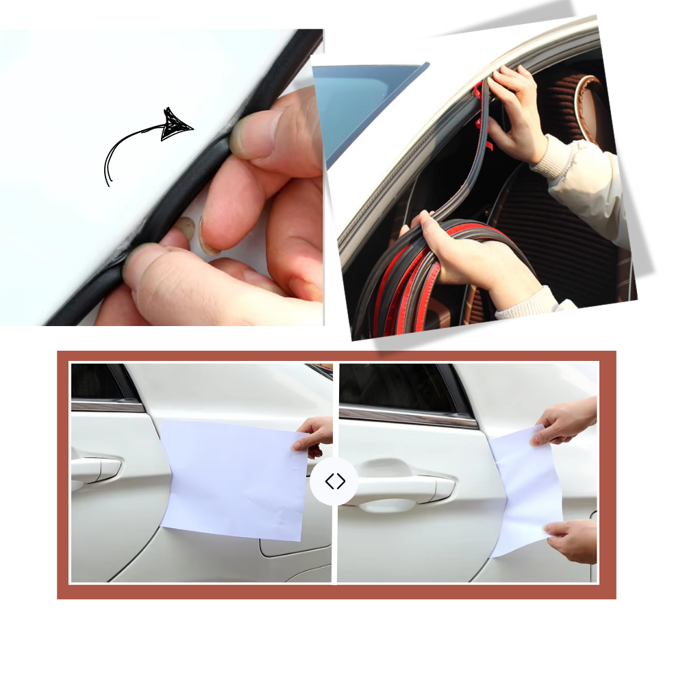 lPerfect Seal Car Soundproof Weather Strip - Ozerty