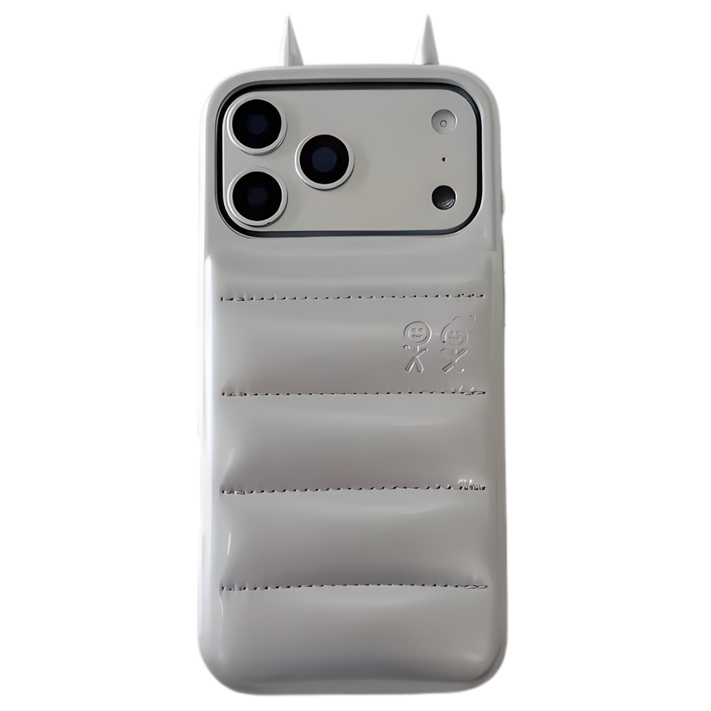 Puffer Horn Phone Case -Gray - Ozerty