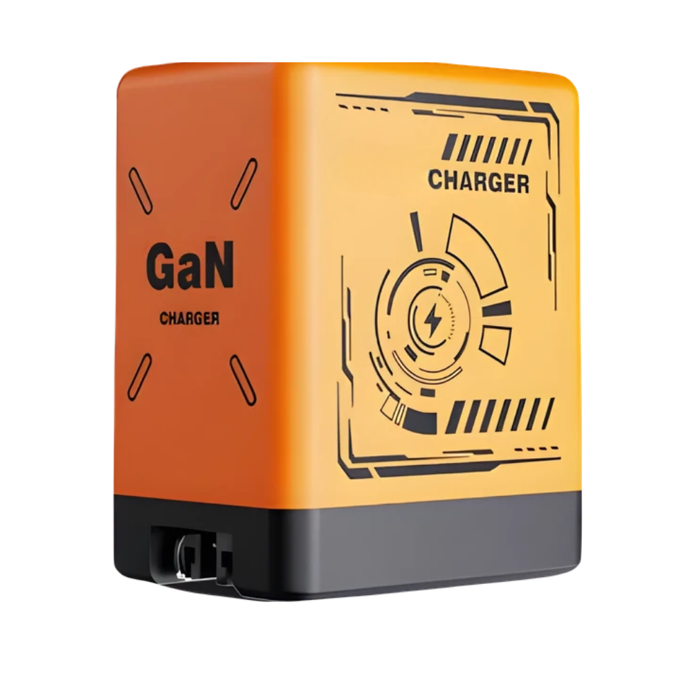 Retractable Cable Dual Charger -Orange - Ozerty