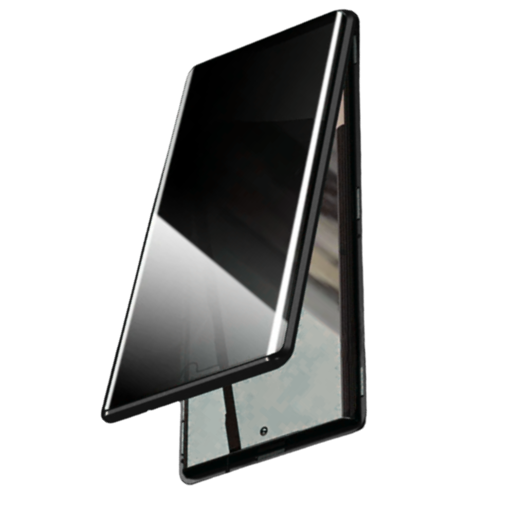 Samsung Phone Case & Privacy Glass -Black - Ozerty