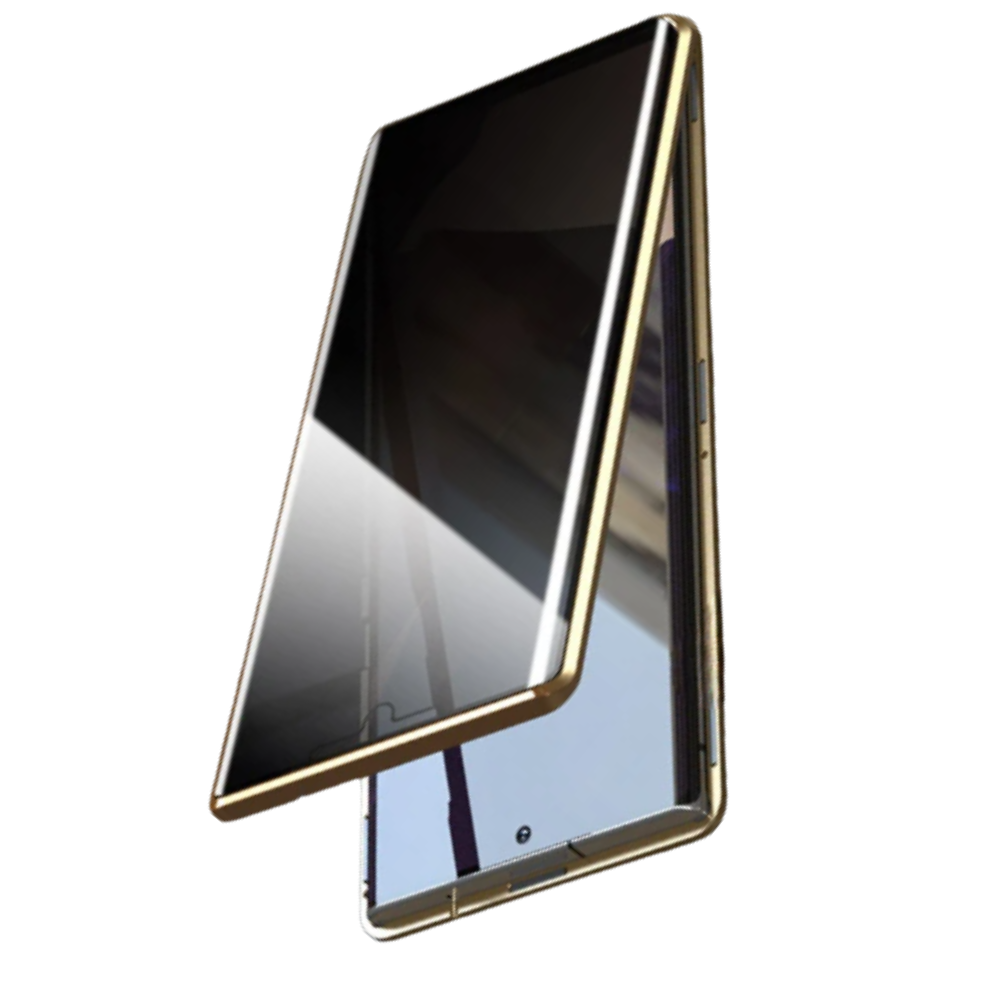 Samsung Phone Case & Privacy Glass -Gold - Ozerty