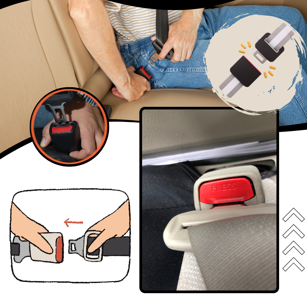 Secure Locking Seatbelt Extender - Ozerty