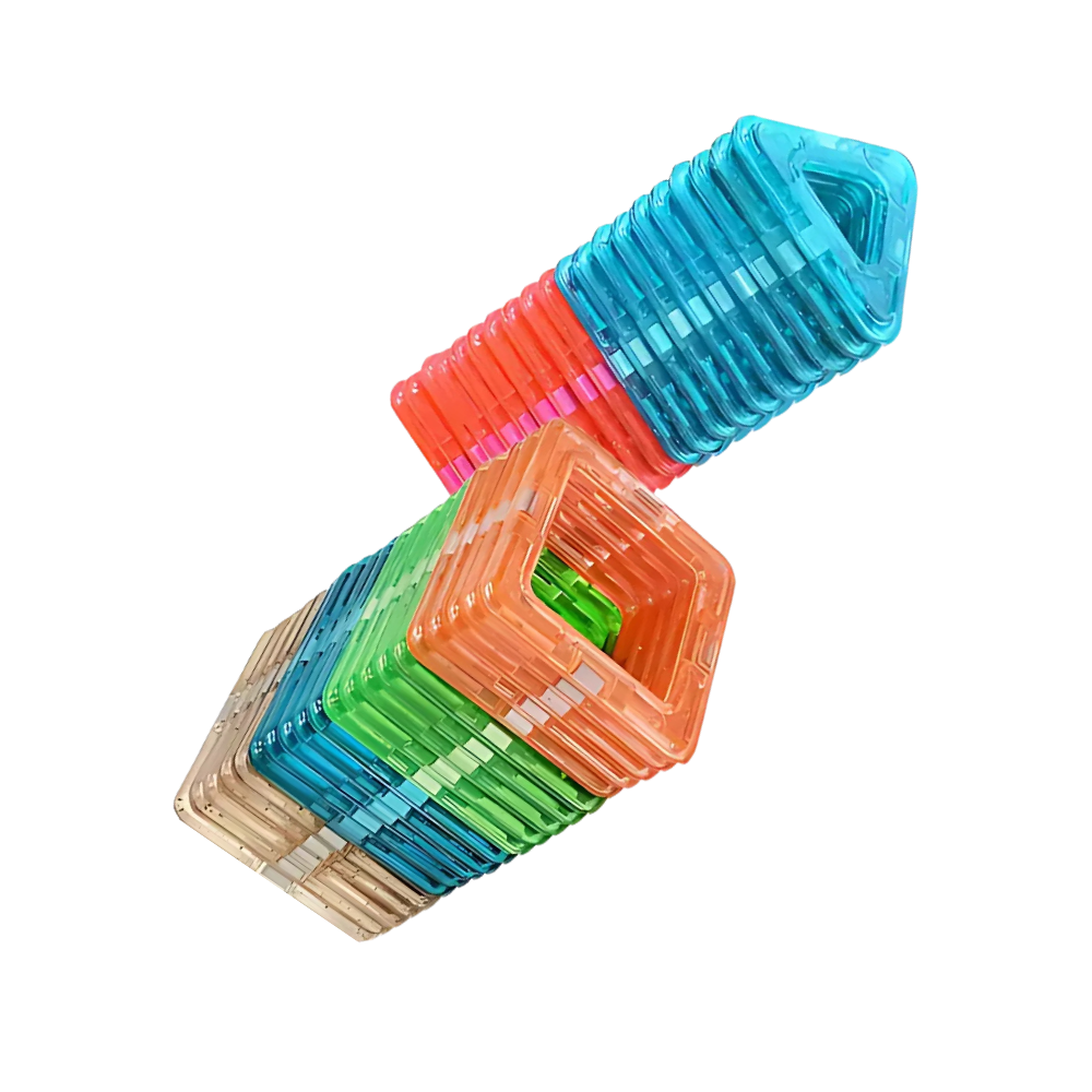 Snap & Build Magnetic Blocks -Mini Size - Ozerty