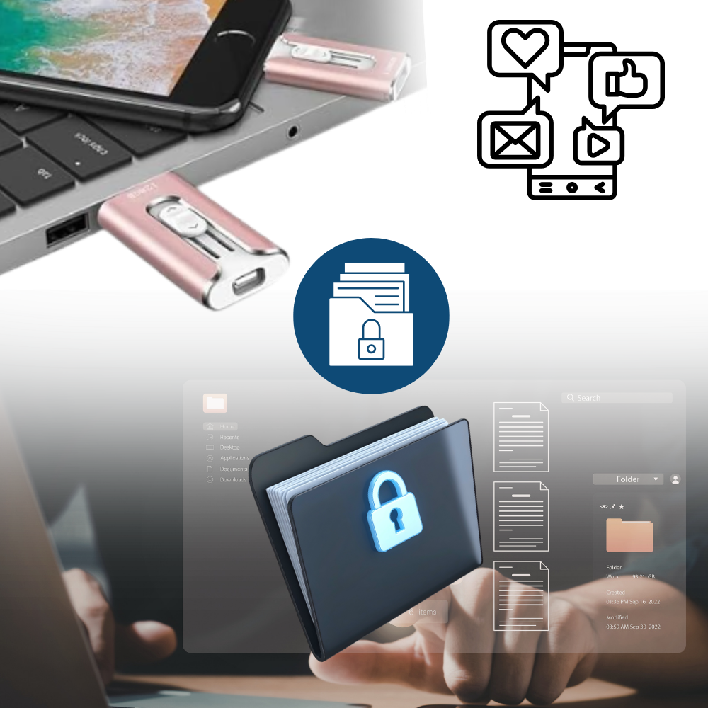 Speed Transfer 3-in-1 Flash Drive - Ozerty