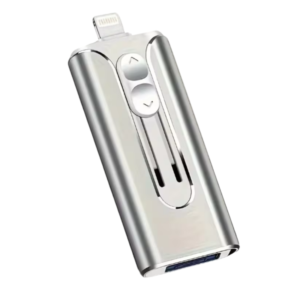 Speed Transfer 3-in-1 Flash Drive -Silver - Ozerty