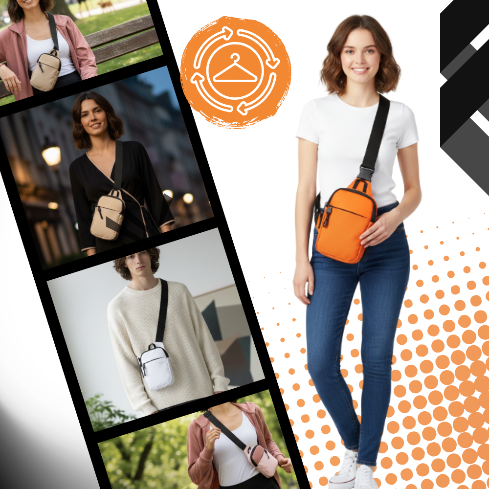 Stylish Mini Sling Chest Bag - Ozerty