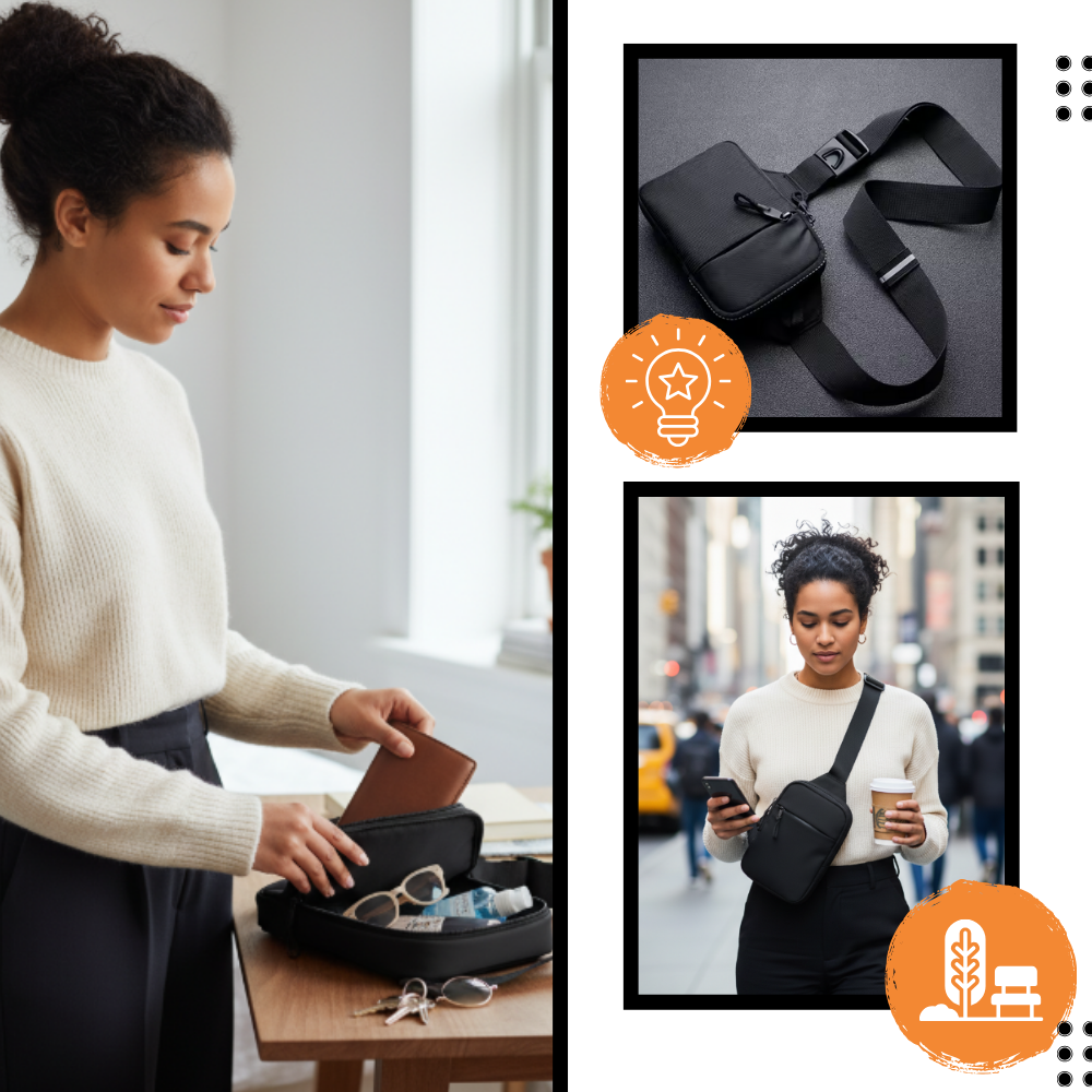 Stylish Mini Sling Chest Bag - Ozerty