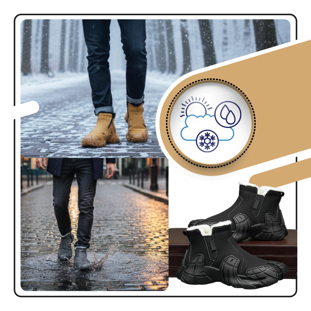 Stylish Waterproof Men's Boots - Ozerty