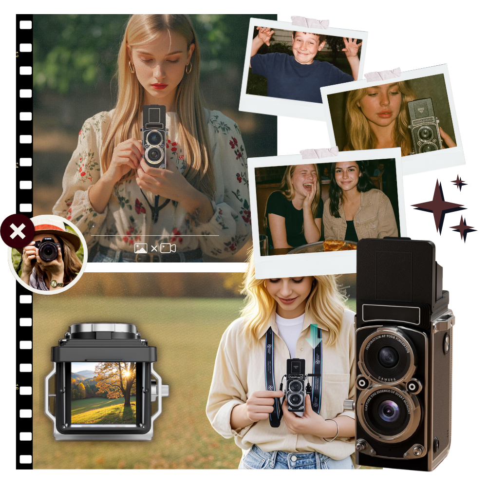 Timeless Click TLR Camera - Ozerty