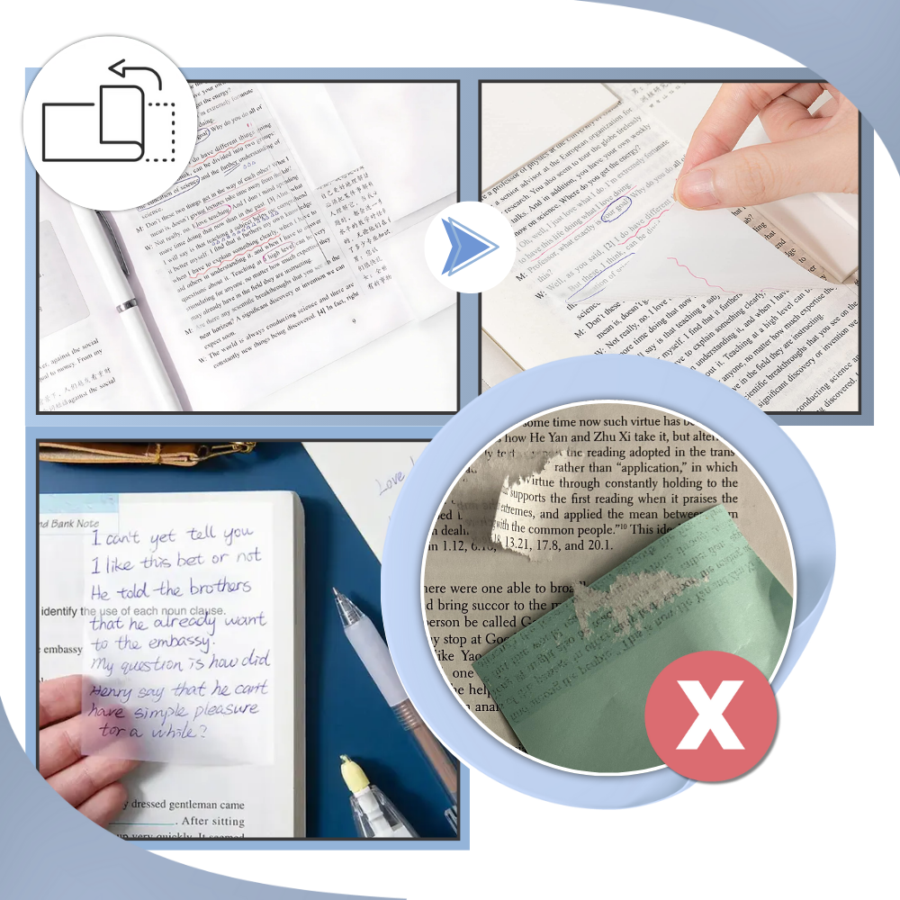 Transparent Waterproof Stickies  - Ozerty